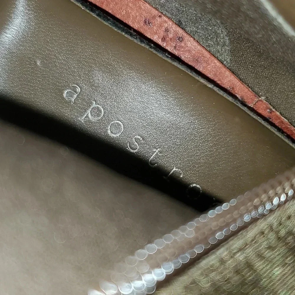 Apostrophe Womens Ankle Boot Heels Size 10M Beige Fabric Pointed Toe 'Naomi' - Picture 10 of 15